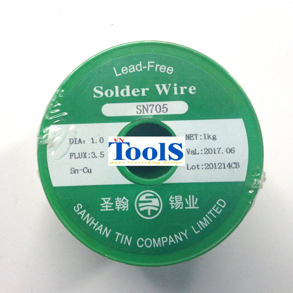 Thiếc hàn cuộn không chì Sanhan